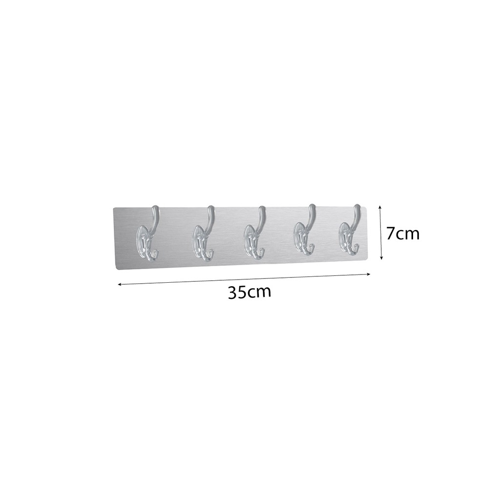 Móc treo đồ dán tường (loại 5 móc)