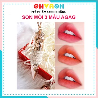 Son nữ hoàng agag 3 màu trong 1 thỏi son onvaon