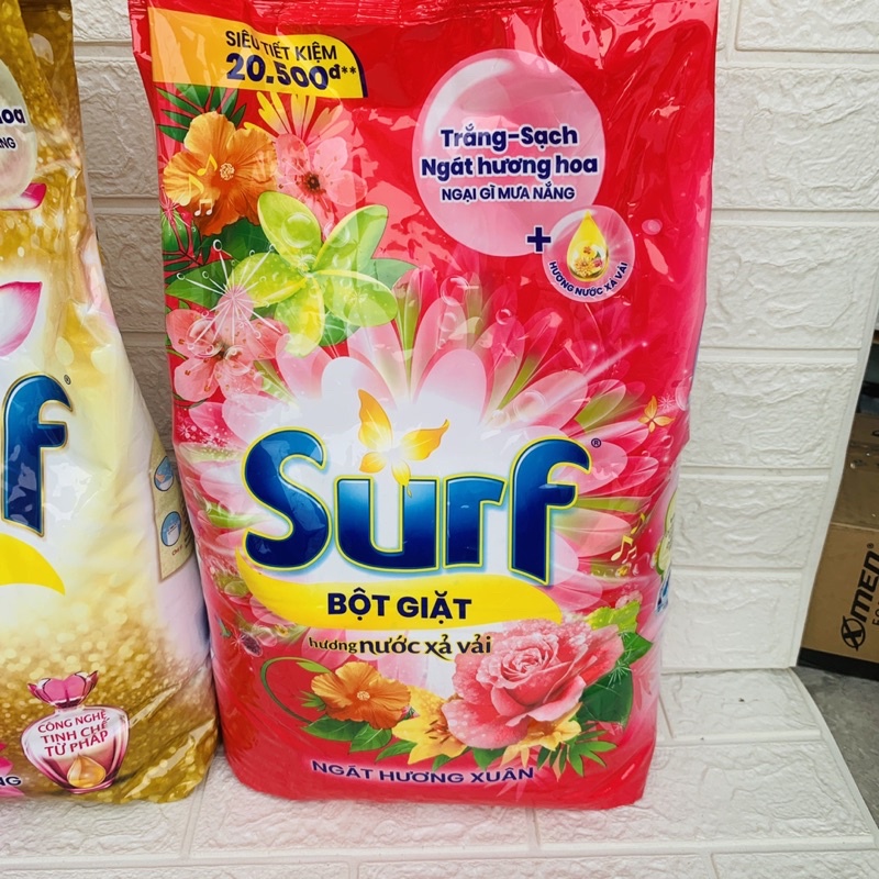 Bột Giặt Surf 6Kg/5,5kg Mới, siêu sạch, siêu tiết kiệm