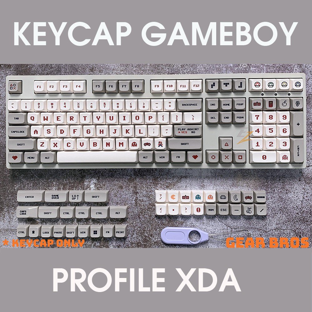 Keycap XDA RETRO GAMEBOY Thick PBT Dyesub 146 Phím | Gearbros