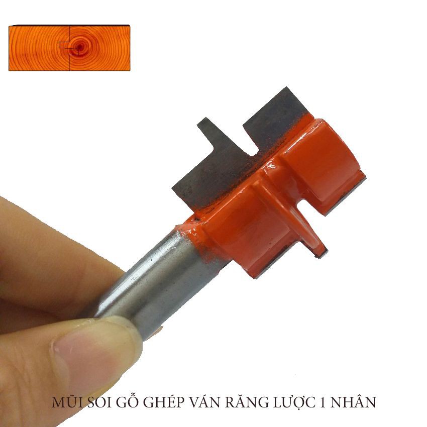 MŨI SOI GỖ GHÉP VÁN RĂNG LƯỢC 1 NHÂN 30MM - MŨI PHAY GỖ ÂM DƯƠNG