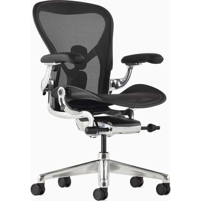 Ghế văn phòng cao cấp, Ghế công thái học, ghế lưới Ergonomic Herman Miller Aeron 2 Size B