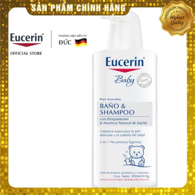 Sữa tắm gội dịu nhẹ cho bé Eucerin Baby Bano & Shampoo 400ml - 69728 BS K