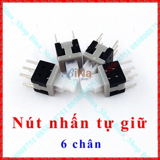 Nút nhấn tự giữ 6 chân 5.9mm