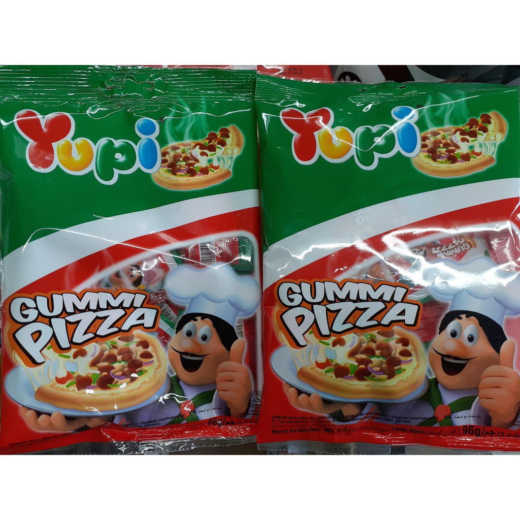 Kẹo dẻo Yupi Pizza gói 96gam