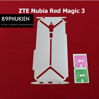 Miếng dán PPF loại xịn phủ full 99% lưng viền ZTE Nubia Red Magic 3
