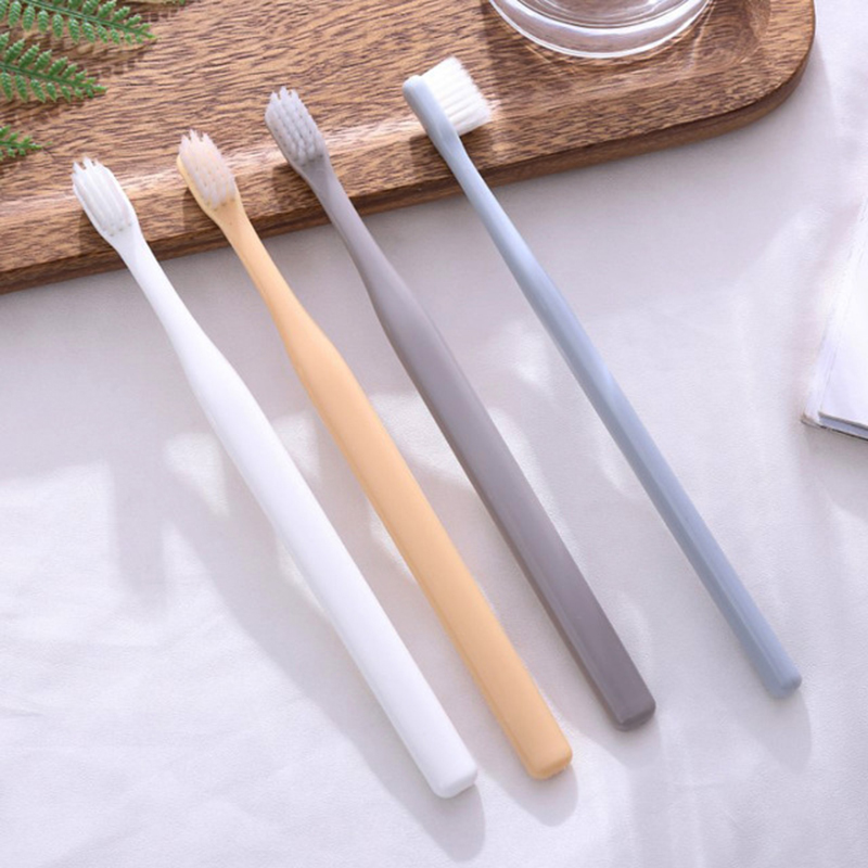 Set 4 Bàn Chải Đánh Răng Muji Đầu Nhỏ Lông Mềm Phong Cách Nhật Bản