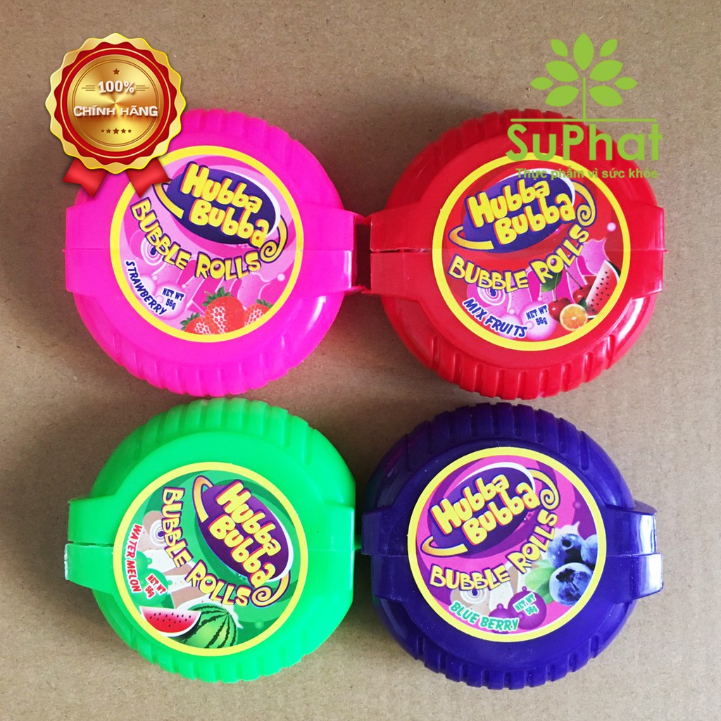 [4 vị] Kẹo cao su Hubba Bubba Thái Lan