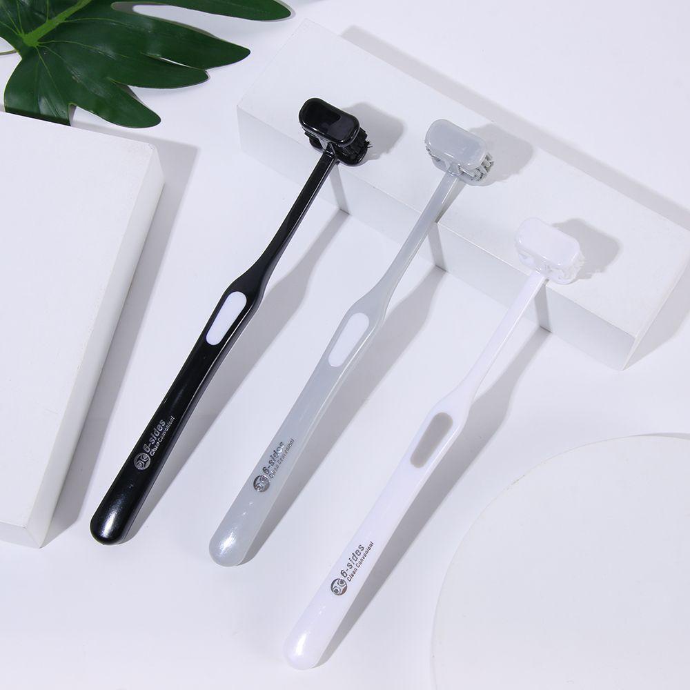 Mocho Bàn Chải Đánh Răng 6 Mặt Tròn Siêu Mịn Chăm Sóc Răng Miệng Cho Người Lớn