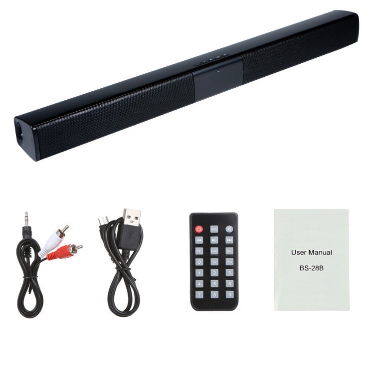 { GIÁ SỐC } Loa Gaming Soundbar Để Bàn BS-28B  Thanh Dài Siêu Trầm Bluetooth Dùng Cho Máy Vi Tính PC, Laptop, Tivi