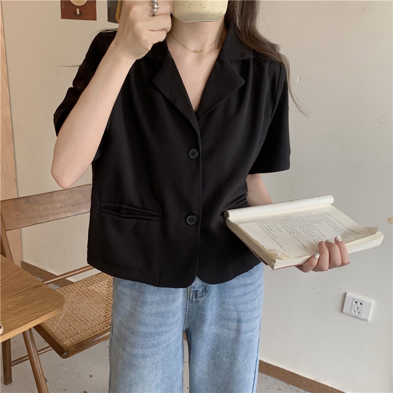 SUXI Áo Khoác Blazer Màu Sắc Thanh Lịch Cho Nữ