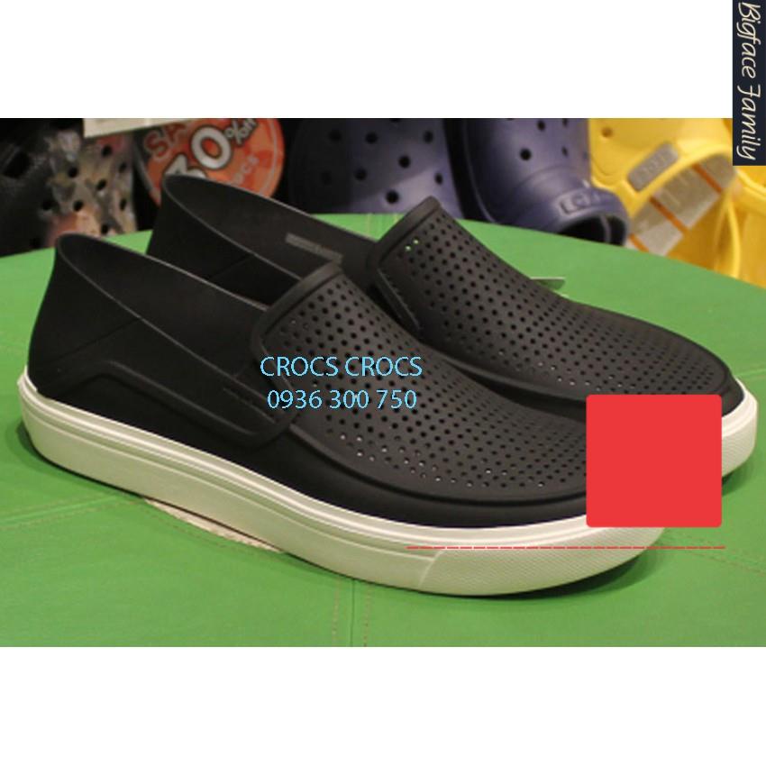 GIÀY NHỰA C.ROC.S CITILANE ROKA SLIP ON CHO NAM MÀU ĐEN