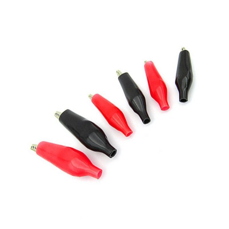 [Combo] 2 cặp kẹp cá sấu , kẹp bình 4cm ( 4 kẹp đỏ đen )