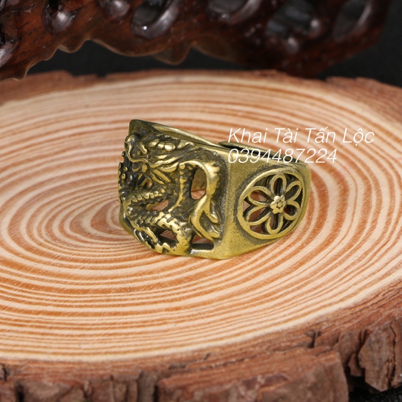 NHẪN RỒNG BẰNG ĐỒNG KÈM HỘP ĐỰNG