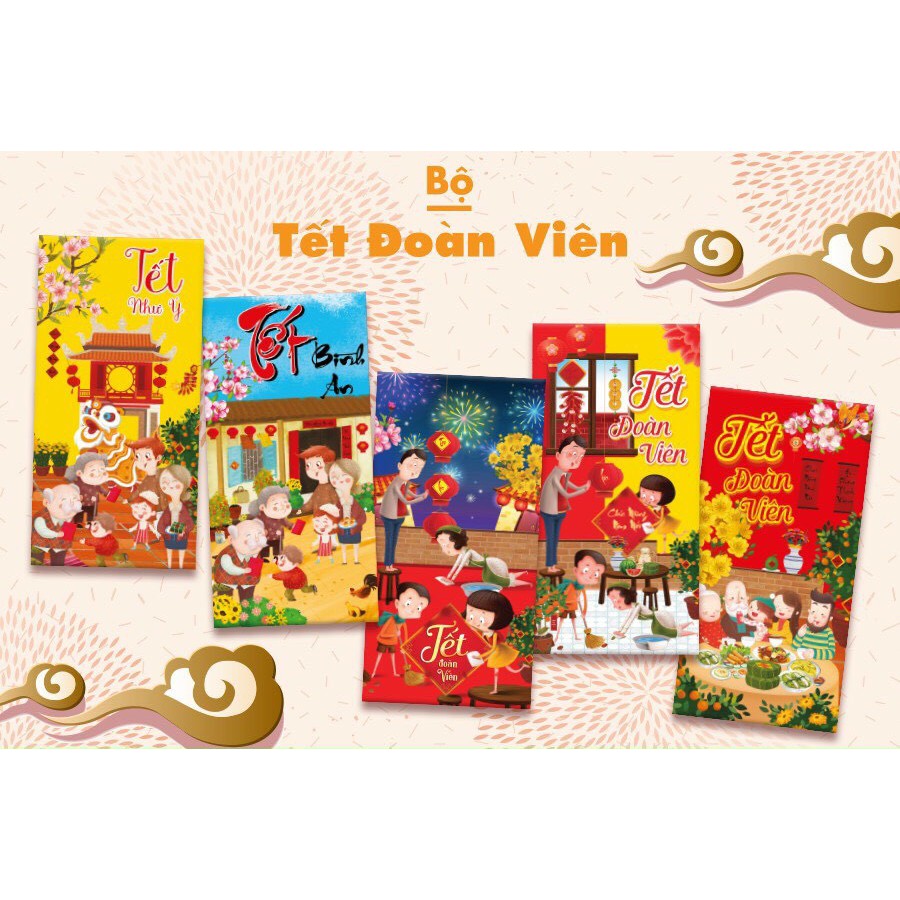 ( Deal 1k ) Bao lì xì tết Tân Sửu 2021 hỗ trợ túi nilon