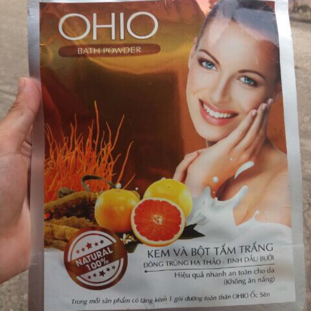 Tắm Trắng OHIO 150g (Tinh Dầu Bưởi)