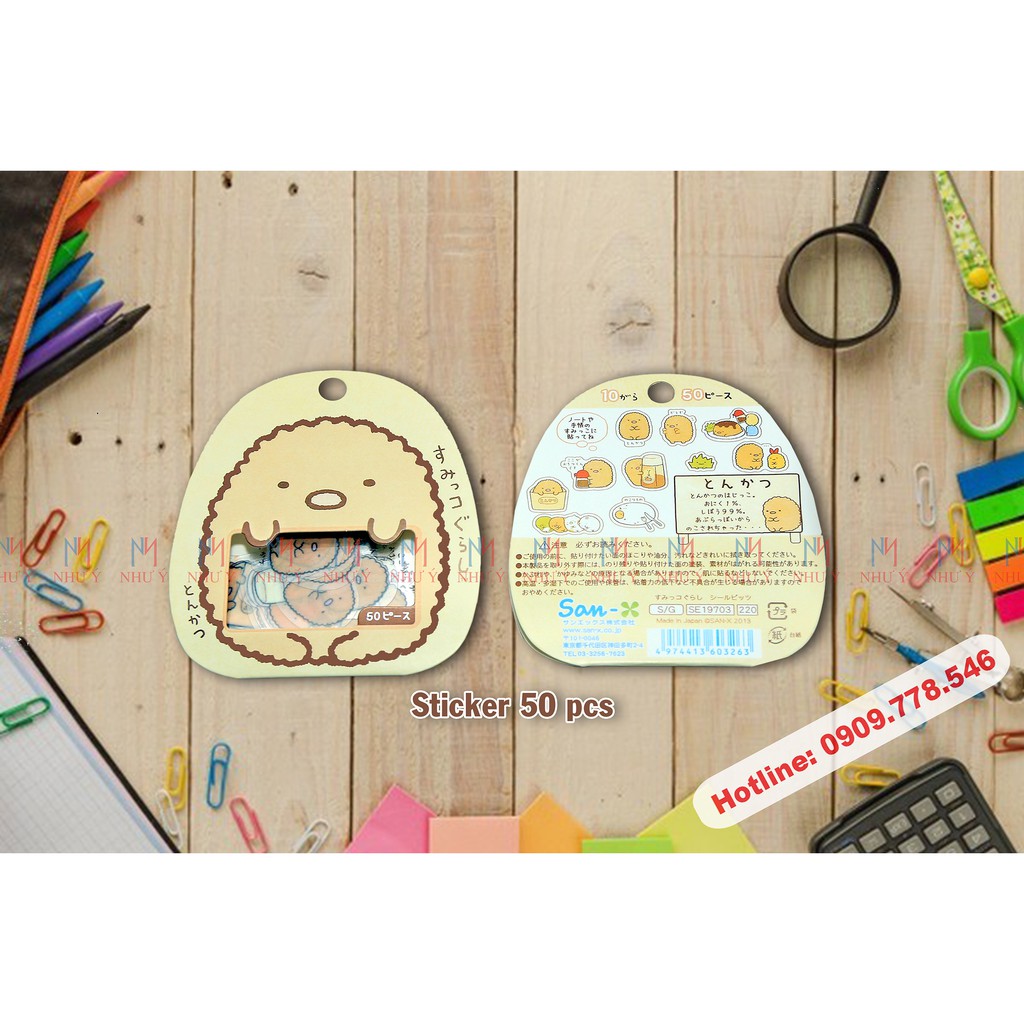 set 50 miếng sticker mini siêu dễ thương dán trang trí - VPP Brendo