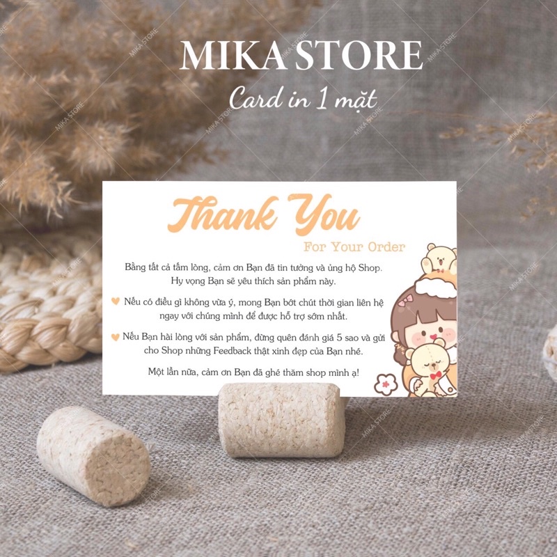 Combo 100 Card Cảm Ơn Khách Hàng, Card Thank You
