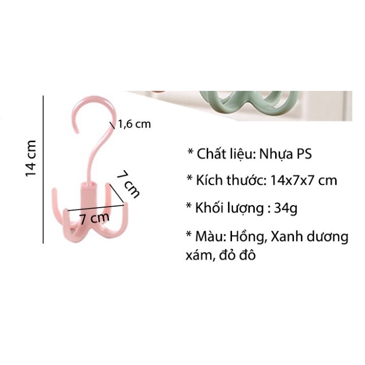 MÓC THÔNG MINH TREO CÀ VẠT, TREO KHĂN CHOÀNG, DÂY NỊT, TÚI XÁCH BIBI 18