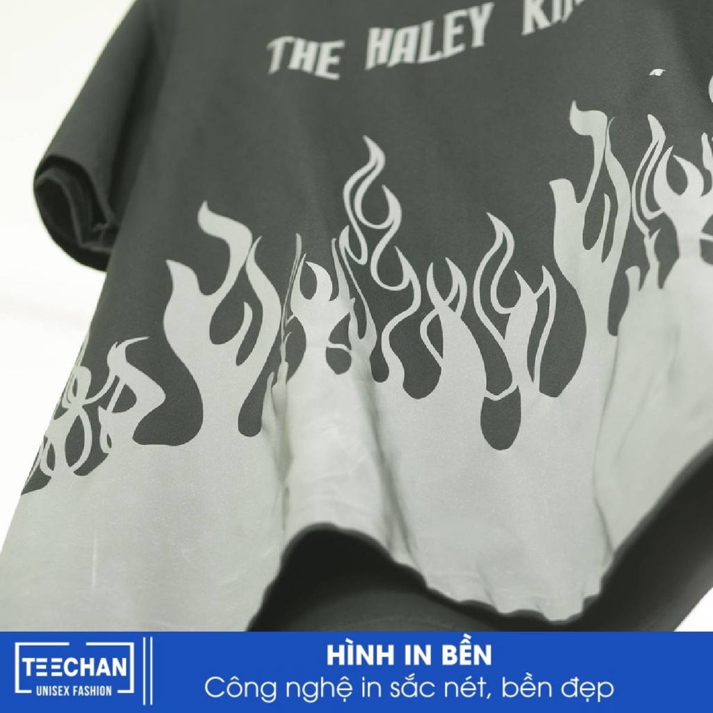 Áo Thun phông Nam Nữ TEECHAN Unisex Tay Lỡ Form Rộng Street wear Phản quang cá tính cool ngầu TN74