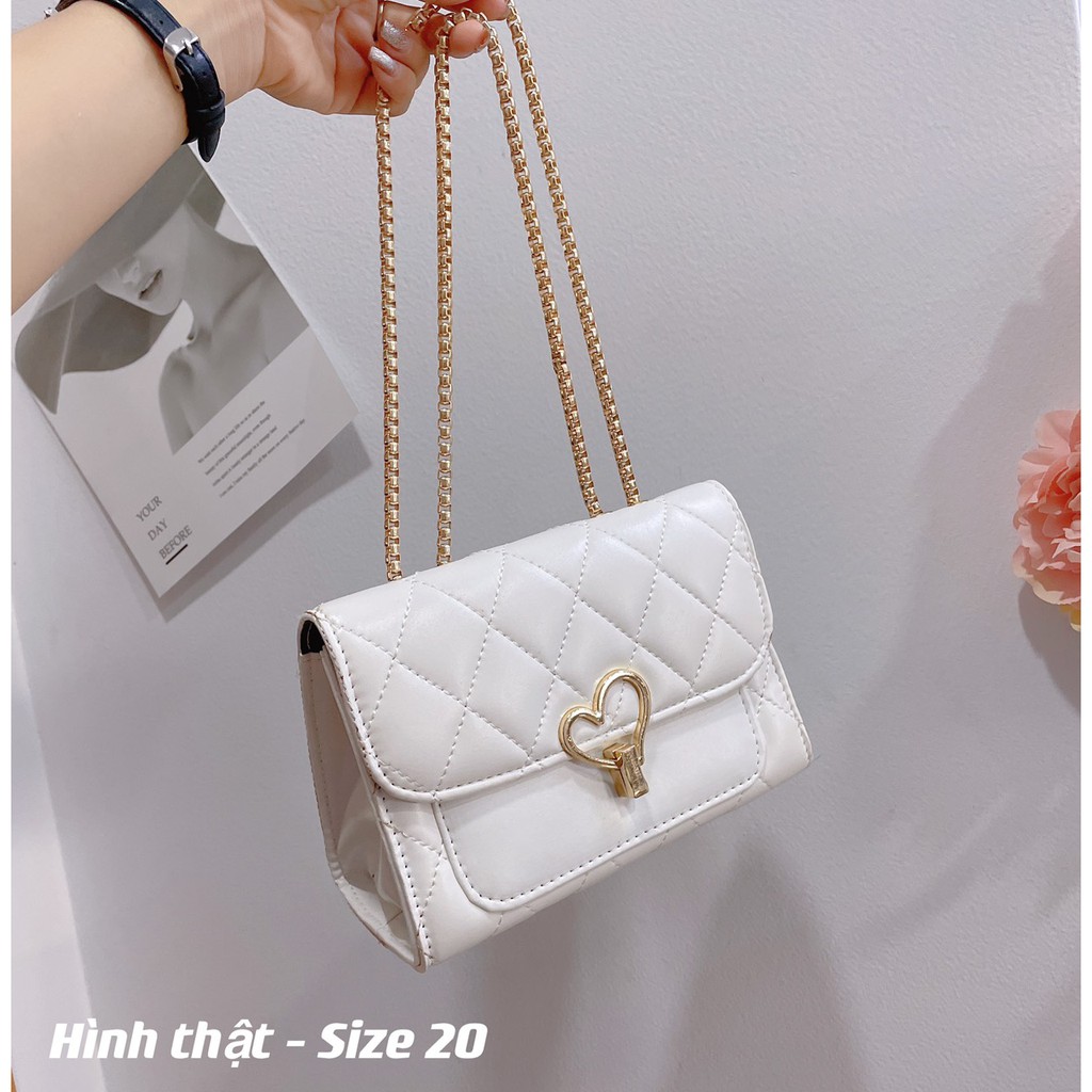 Túi đeo chéo nữ trái tim đẹp đi chơi cao cấp thời trang hàn quốc dễ thương giá rẻ HT152