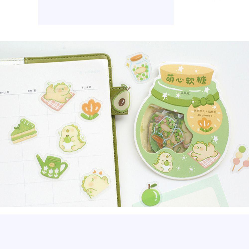 AUGUSTINA Miếng Dán Trang Trí Điện Thoại Trong Suốt Họa Tiết Động Vật Dễ Thương