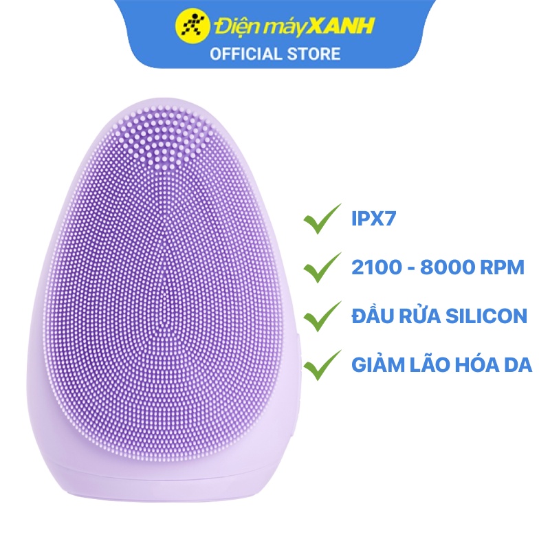 Máy rửa mặt Emmié Facial Cleansing Brush Purple Don't Lie