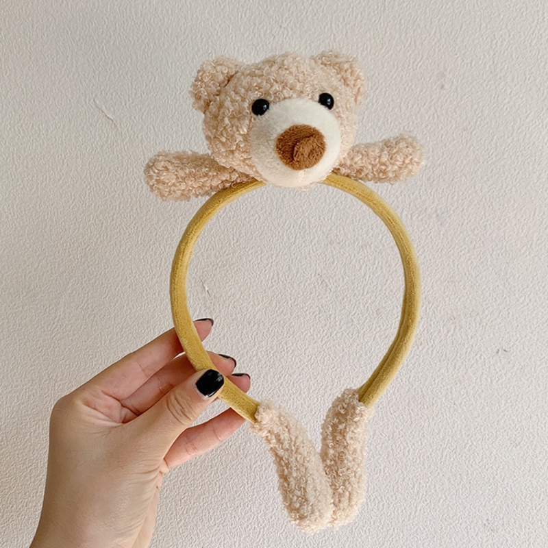 Băng Đô Cài Tóc Rửa Mặt / Trang Điểm Hình Thỏ / Gấu Bông Mềm Mại Chống Trượt