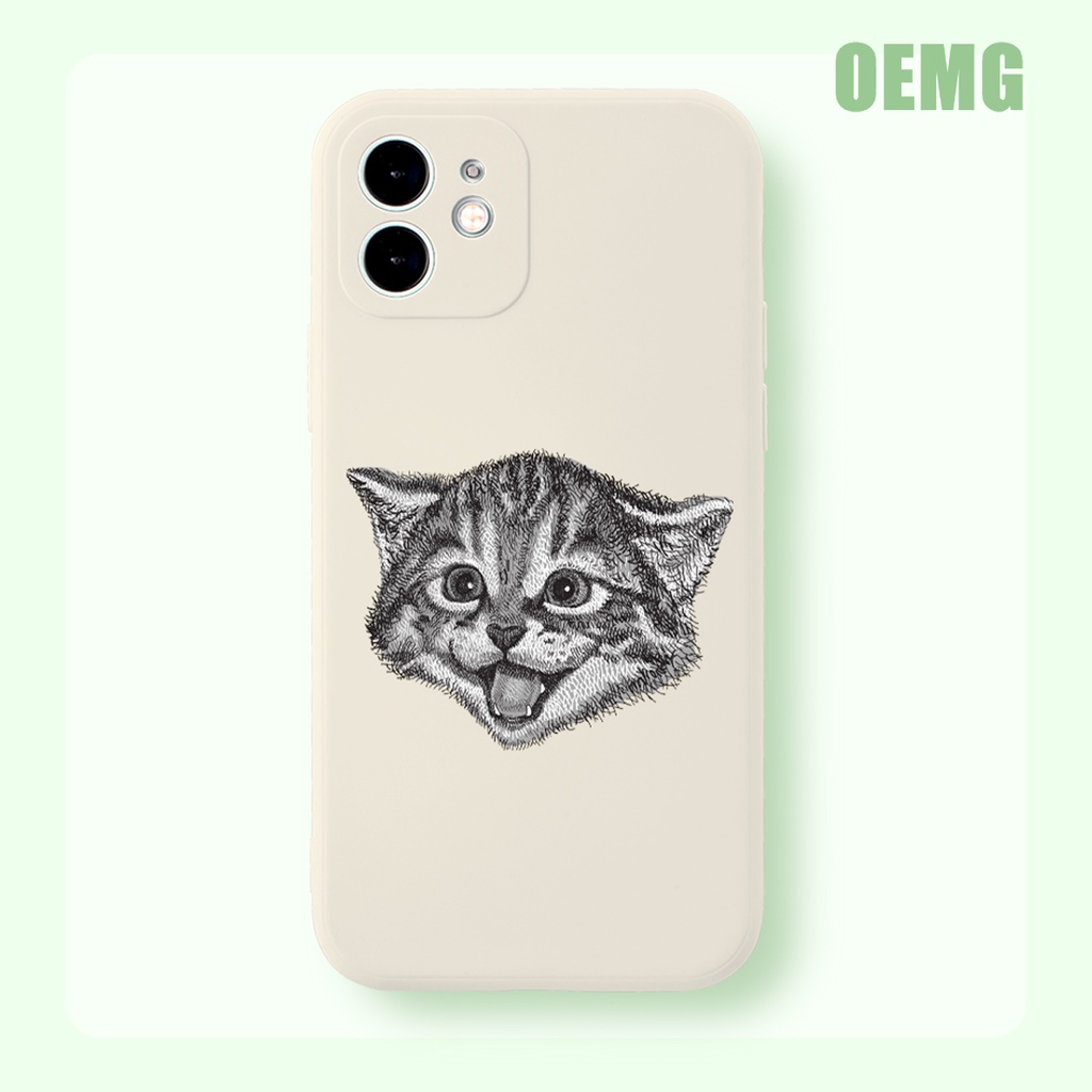 Ốp Điện Thoại Silicon Mềm Chống Sốc Hình Mèo dễ thương hoạt hình Cho iPhone 13 12 11 Pro Max X XR XS 8 7 6S Plus SE 2020 ZJ810