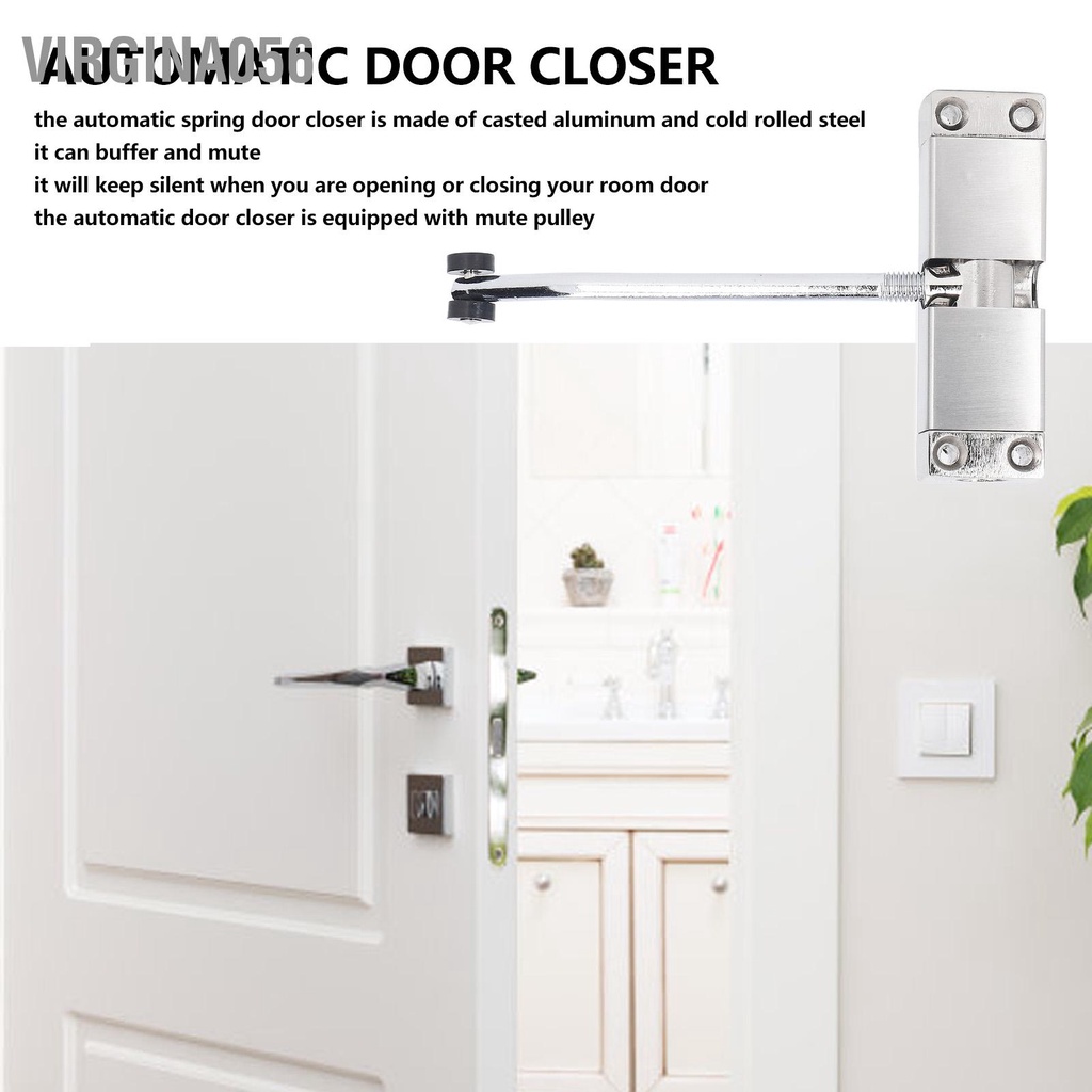 Virgina056 Cửa lò xo tự động Đóng cửa bằng nhôm đúc thép cán nguội Phần cứng đóng cho khách sạn gỗ
