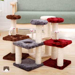 Cat tree - trụ cào móng nhỏ vuông 2 tầng cho mèo