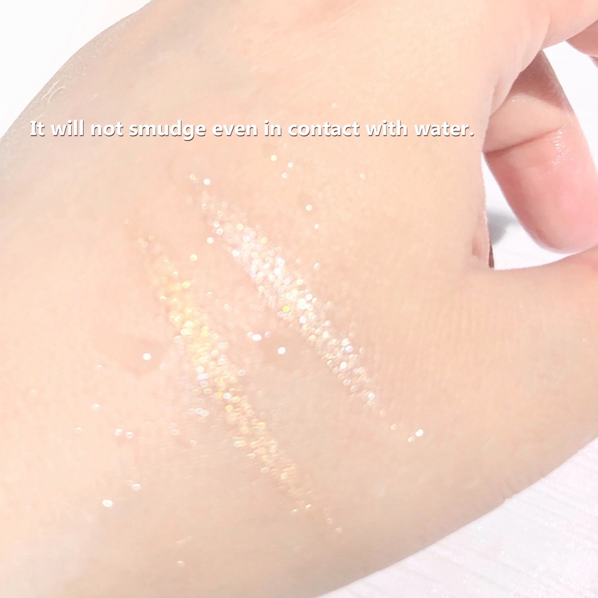 1 Bút Chì Bắt Sáng Màu Nhũ Kim Cương / Sâm Panh / Vàng Hồng Kháng Nước Lâu Trôi &amp; Bút Gel Kẻ Mắt Trang Điểm Chuyên Nghiệp