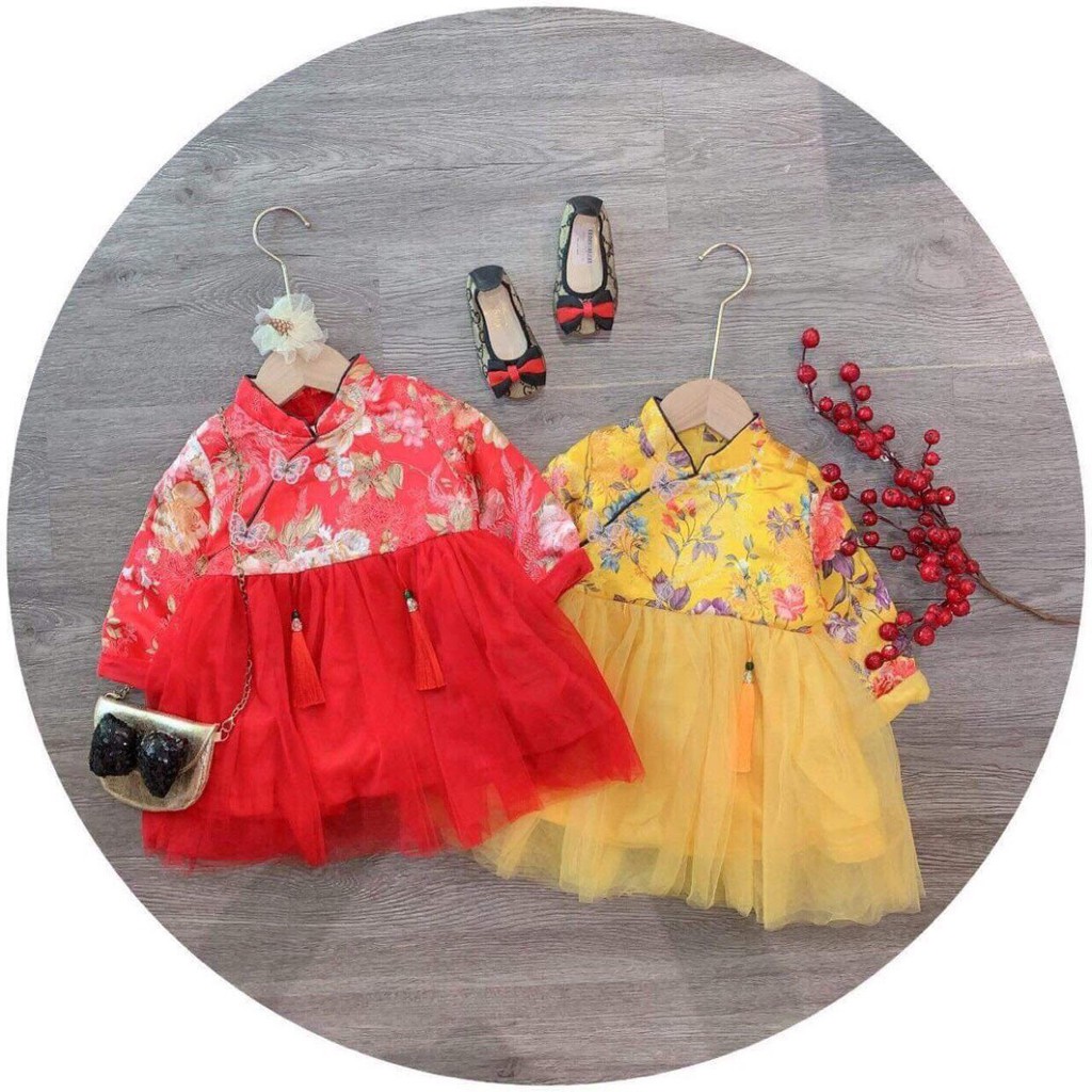 Váy cách tân HANBOK cho bé gái chơi tết, giá thanh lý
