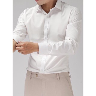 Sơ Mi Nam Trắng Sơ Mi Dài Tay Kiểu Hàn Quốc Sơ Mi Trắng