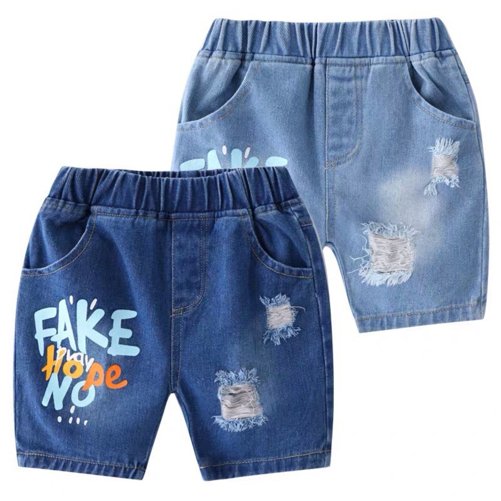 Quần Sooc Jean,Quần Đùi FAKE Cho Bé Trai Và Bé Gái Từ 10-25kg.Set quần trẻ em FK2104 BINBON KIDS