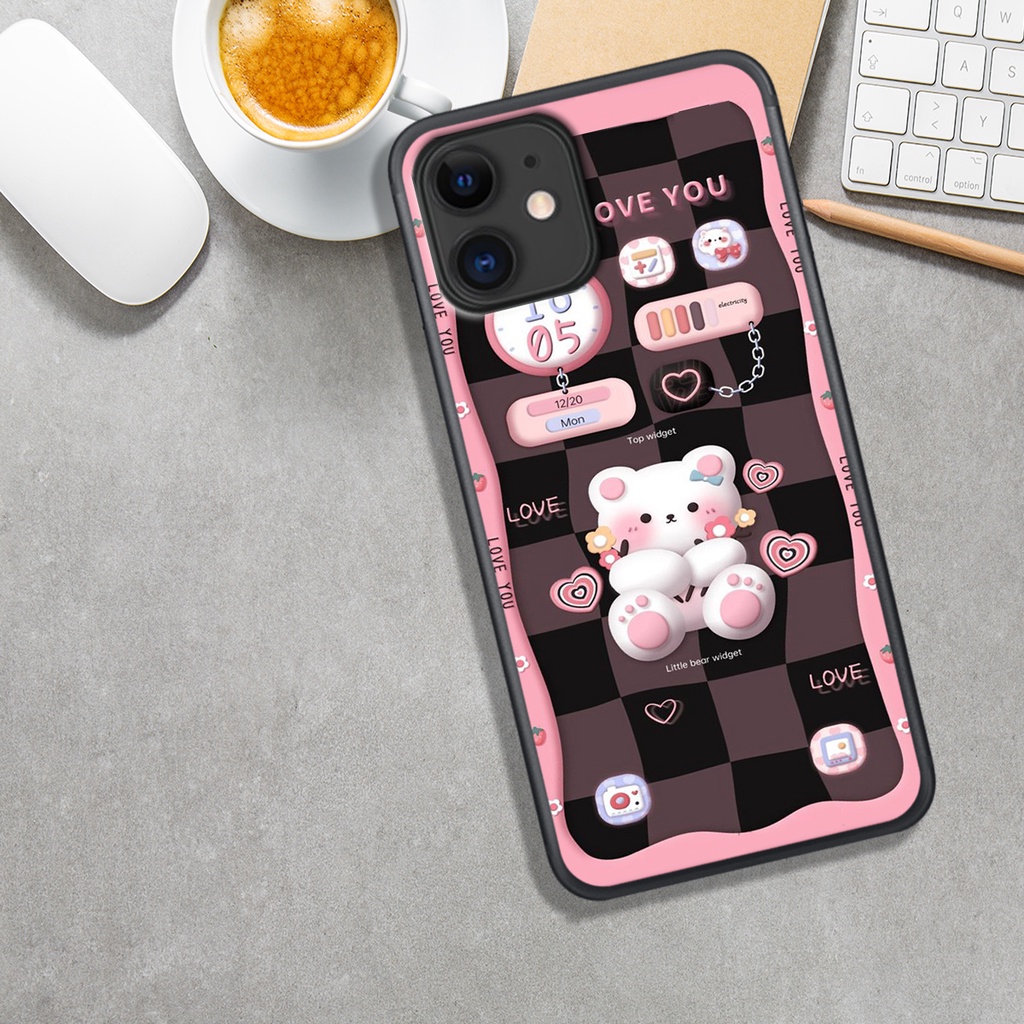 Ốp Lưng  IPHONE 11 - 11 PRO - 11 PROMAX ,  In Hình Gấu Chocolate đáng yêu.