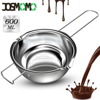 Nồi hơi đôi nấu chảy sôcôla bơ kẹo làm nhân trứng nước sốt bằng thép không gỉ 600ML / 400ML với tay cầm chịu nhiệt