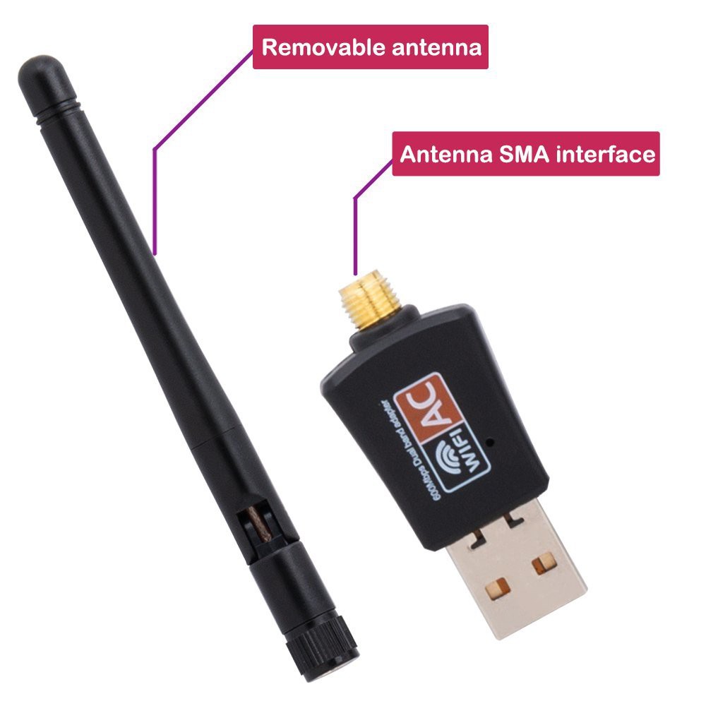 Usb Wifi Băng Tần Kép 600mbps (2.4ghz / 5ghz) | BigBuy360 - bigbuy360.vn