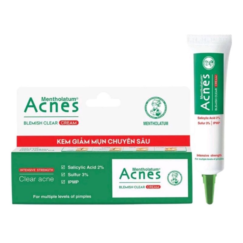 Kem giảm mụn chuyên sâu Acnes Blemish Clear Cream ⚡ Tặng quà ⚡ Tuýp 10g