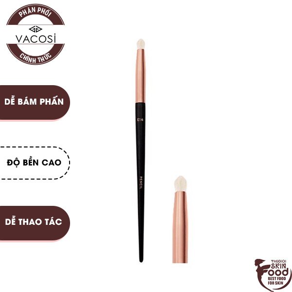 Cọ Tán Phấn Mắt Đầu Bút Chì Vacosi Pencil Brush E14