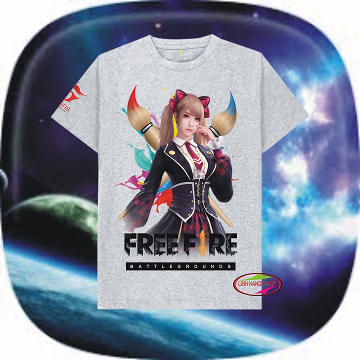 Áo Free Frie ghi xám cotton cực đẹp - Caroline_small