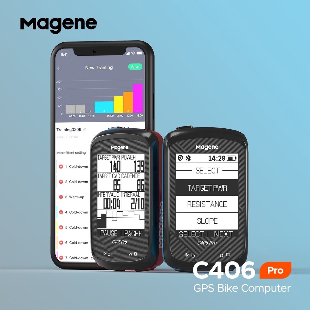 Đồng Hồ Đạp Xe  MAGENE C406 Pro Định Vị GPS Thông Minh Không Dây Chống Thấm Nước Dung Lượng Dữ Liệu Lớn Dành Cho Đạp Xe