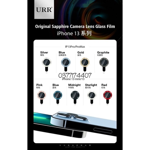Bộ 3 dán mắt camera Autobot cho iPhone 13 Mini, 13, 13 Pro, 13 Pro Max bảo vệ camera chuẩn màu máy