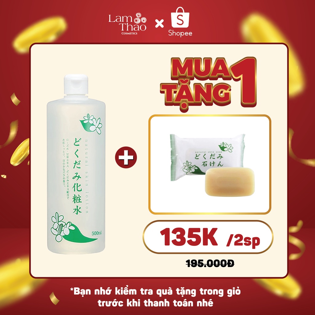 Nước hoa hồng diếp cá Dokudami Natural Skin Lotion