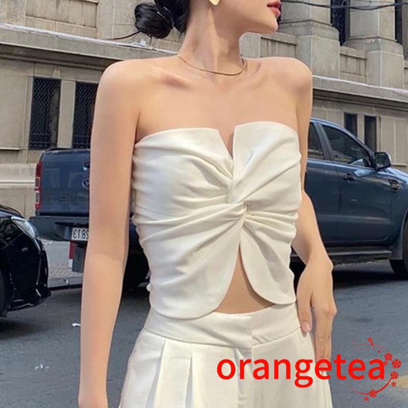 Áo Croptop Sát Nách Màu Sắc Thời Trang Mùa Hè Cho Nữ