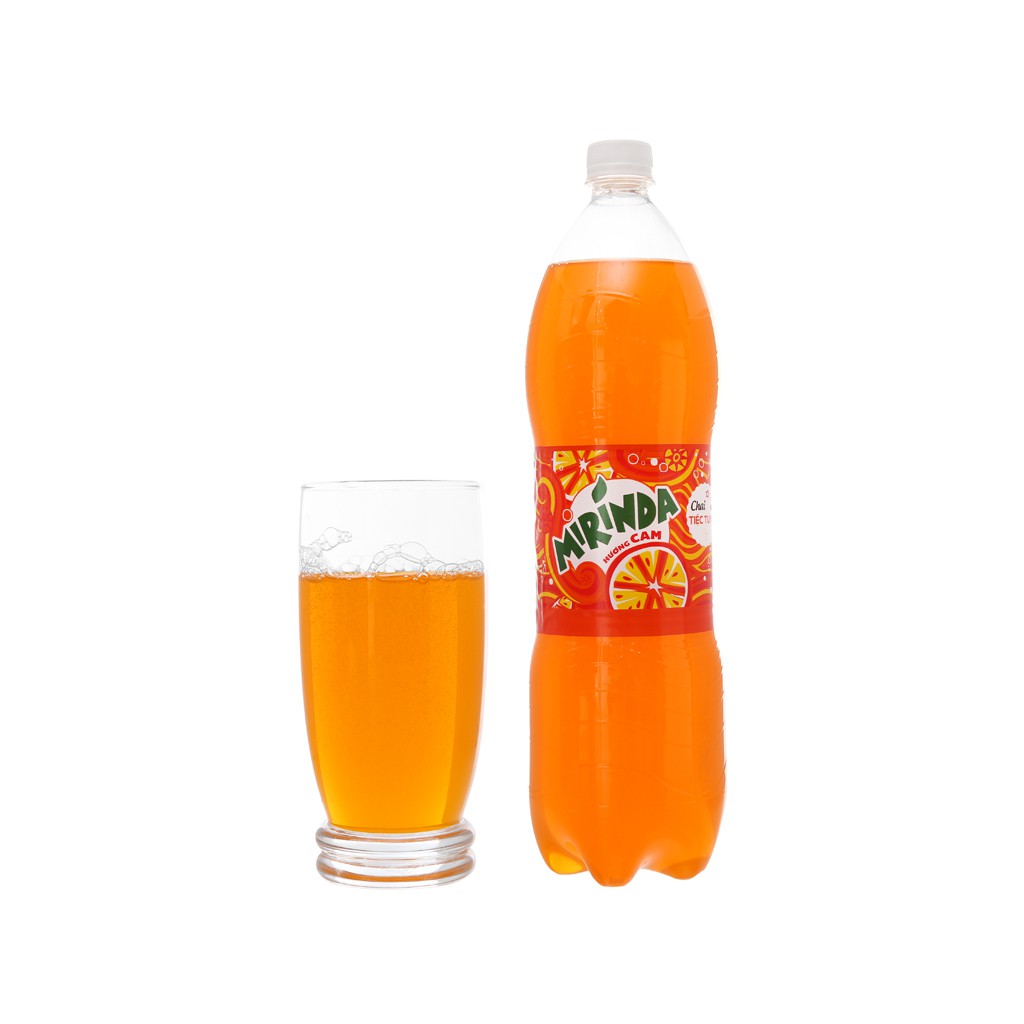 Nước Ngọt Có Gas Mirinda Vị Cam Soft Drink Chai Nhựa PEP 1.5 Lít Date Luôn Mới