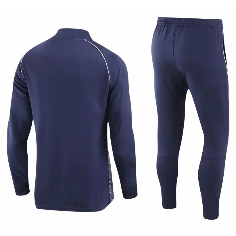 Áo Thun Bóng Đá Dây Kéo Nửa Người Màu Xanh Đậm 2021 2022 Glasgow Rangers 21/22