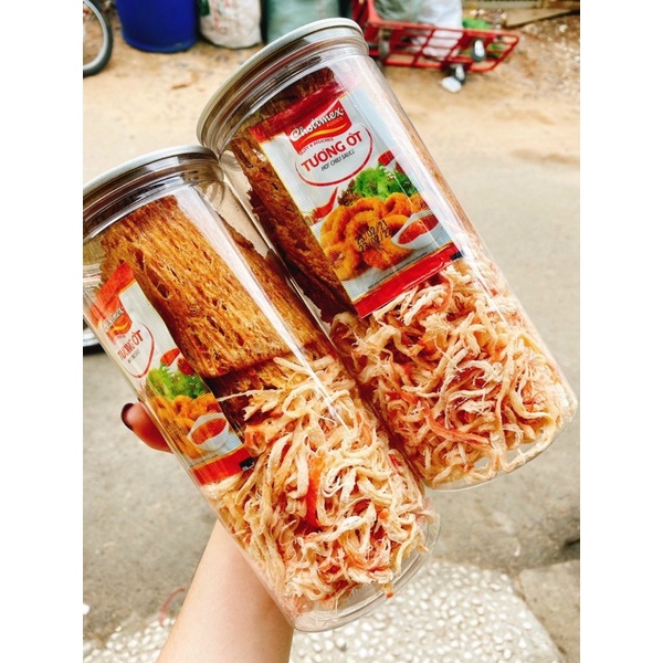 Khô Mực Mix 2 Vị ⚡Hấp dừa, Cán nguyên⚡Hủ pet 300gr | Mực thơm, Ngon, Chất lượng | BigBuy360 - bigbuy360.vn