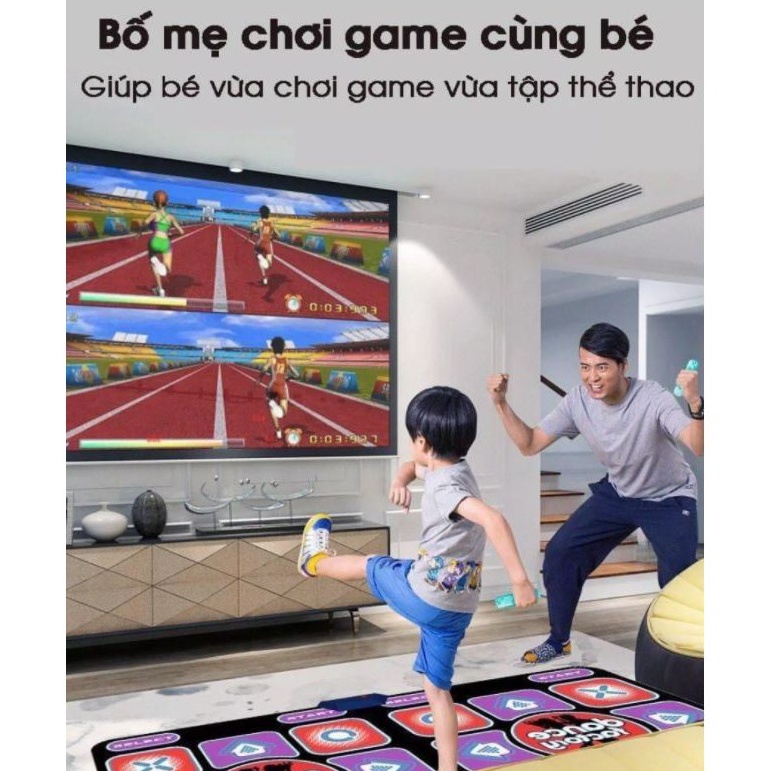 Thảm nhảy thông minh chơi game, tập yoga kết nối tivi bản tieng anh pro 2 người chơi phiên bản tiếng anh