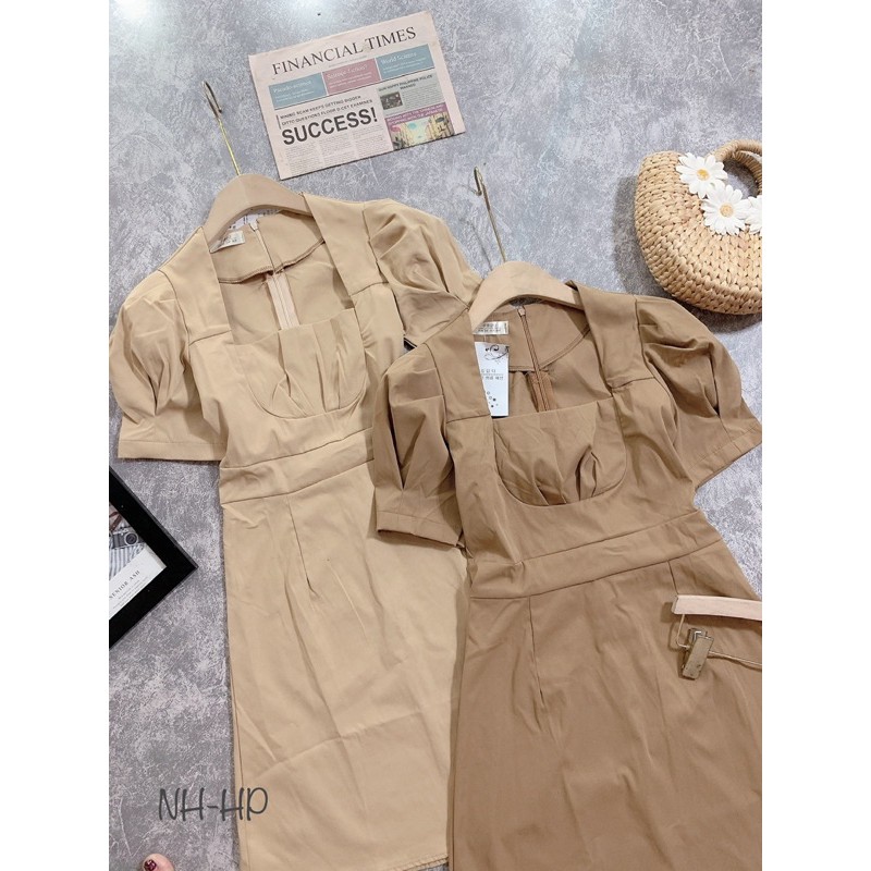 VÁY CỔ U TAY BỒNG DÁNG A | BigBuy360 - bigbuy360.vn